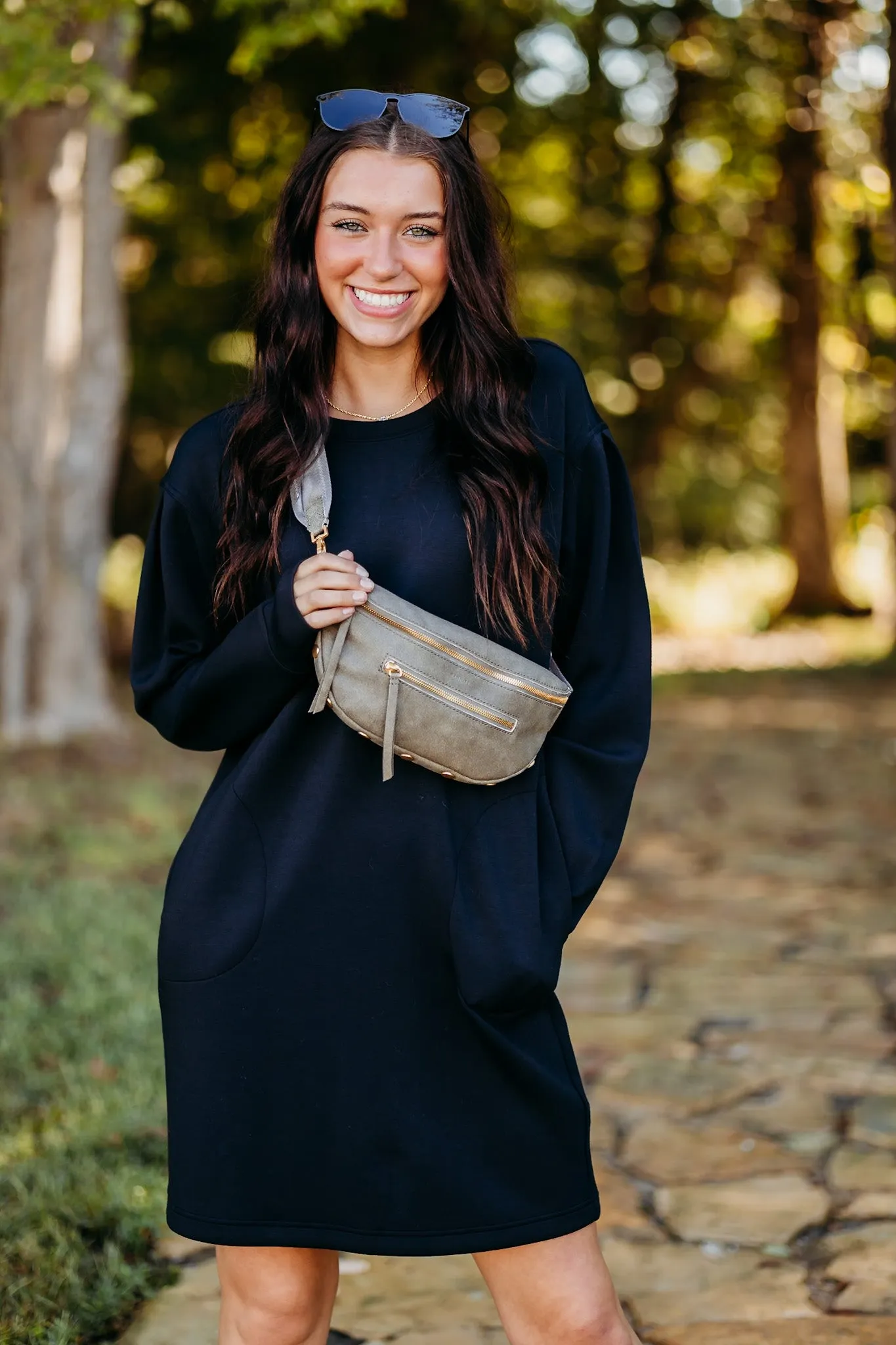 AirEssentials Crew Neck Very Black  Dress