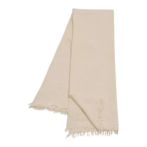 Andhome 80391NAT Natural Throw Blanket