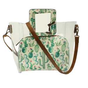 Angel Ranch Clear & Cactus 2-Piece Crossbody Bag Set  D330001402