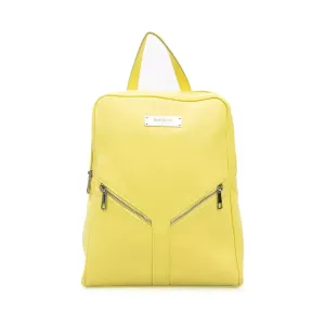 Baldinini Trend Sunshine Yellow Leather Backpack