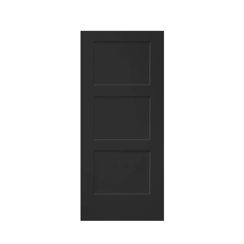 Composite MDF 3 Panel Equal Style Interior Barn Door Slab