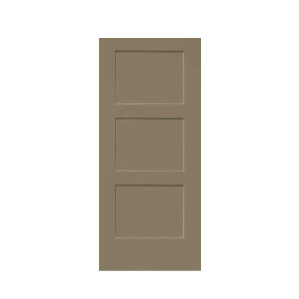 Composite MDF 3 Panel Equal Style Interior Barn Door Slab