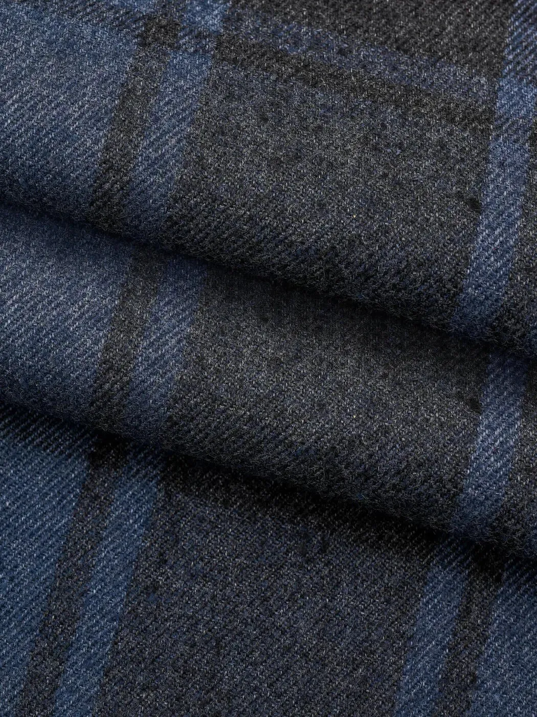 Hemp & Recycled Poly Mid-Weight Check Flannel Twill Fabric（ HP4248Y-G04 / HG4248Y-H03 ）