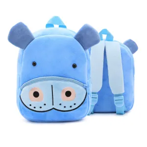 hippo Children's baby plush toy small school bag backpack cartoon bag