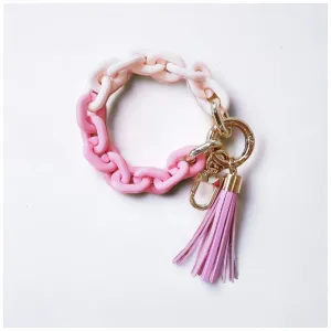 Jumbo Chain Pink Keychain