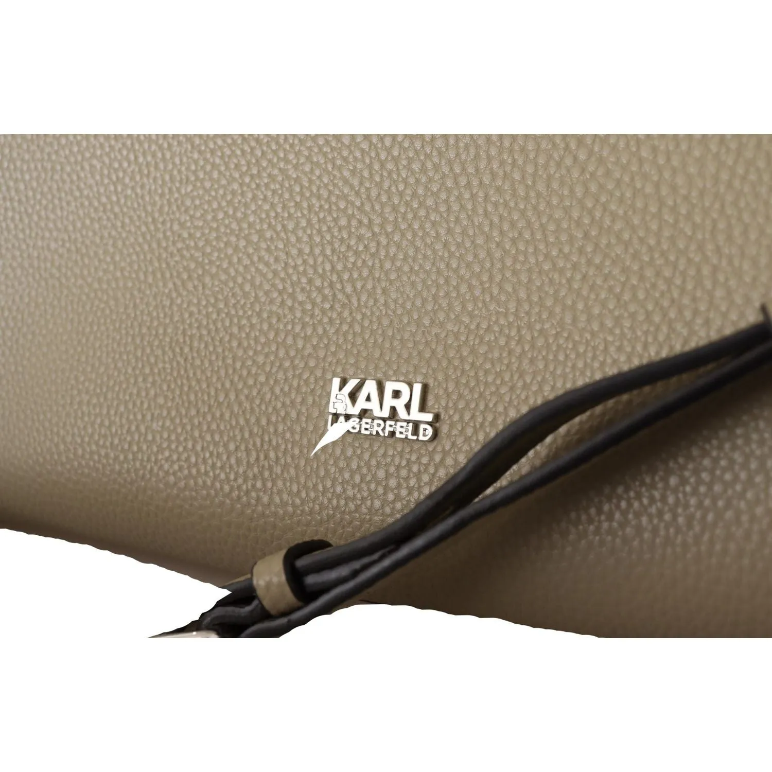 Karl Lagerfeld Enchanting Sage Green Leather Tote