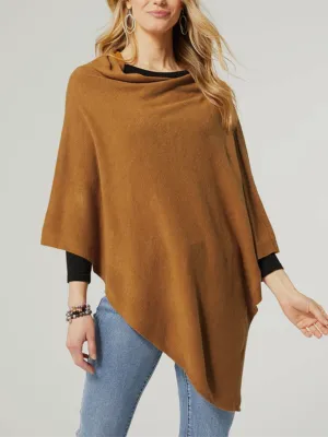 Kayley Lightweight Poncho - Camel