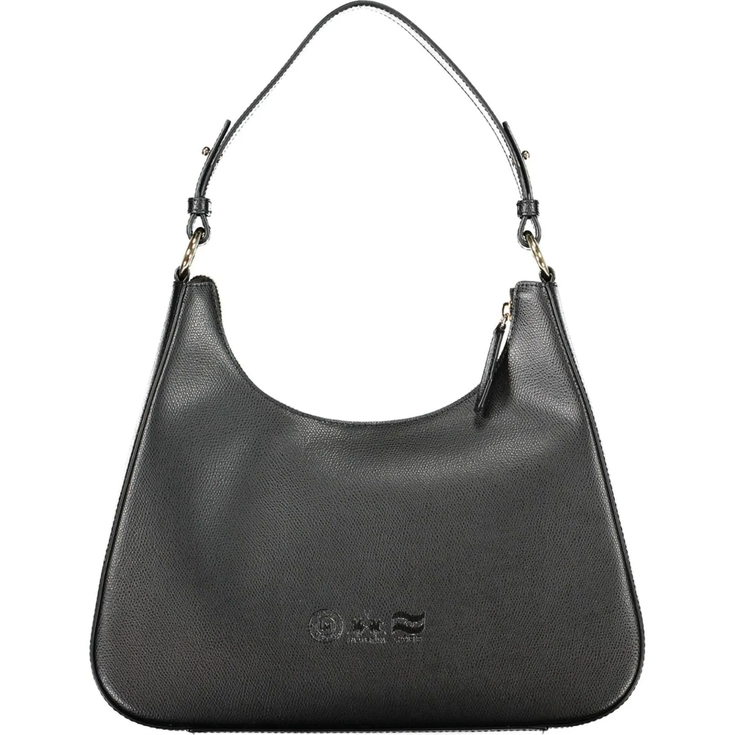 La Martina Black Leather Women Handbag