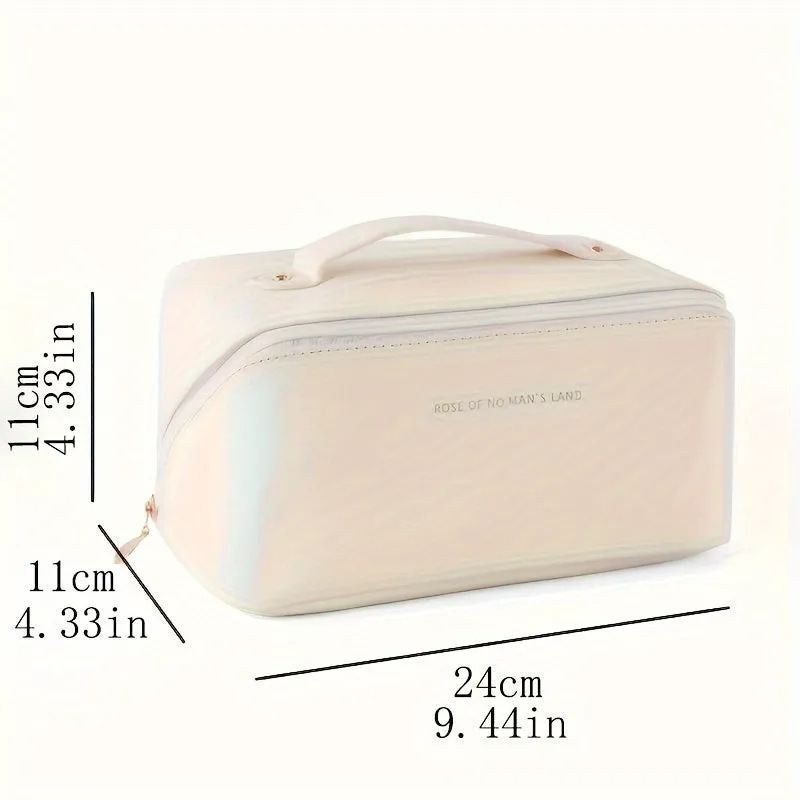 Large Capacity Waterproof PU Makeup Bag for Travel  Beauty