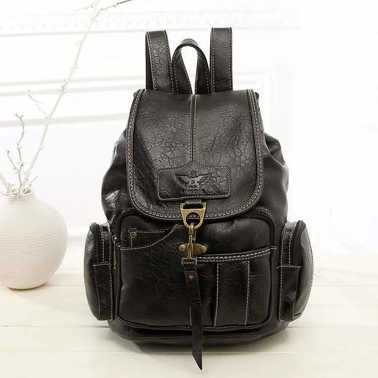 Leather vintage backpacks