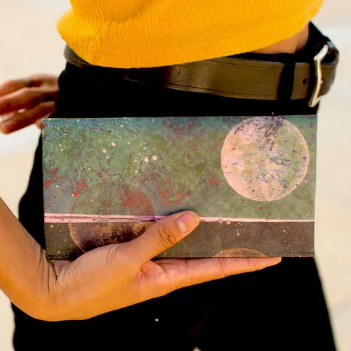 Lunar Path Clutch Wallet | RFID Protection