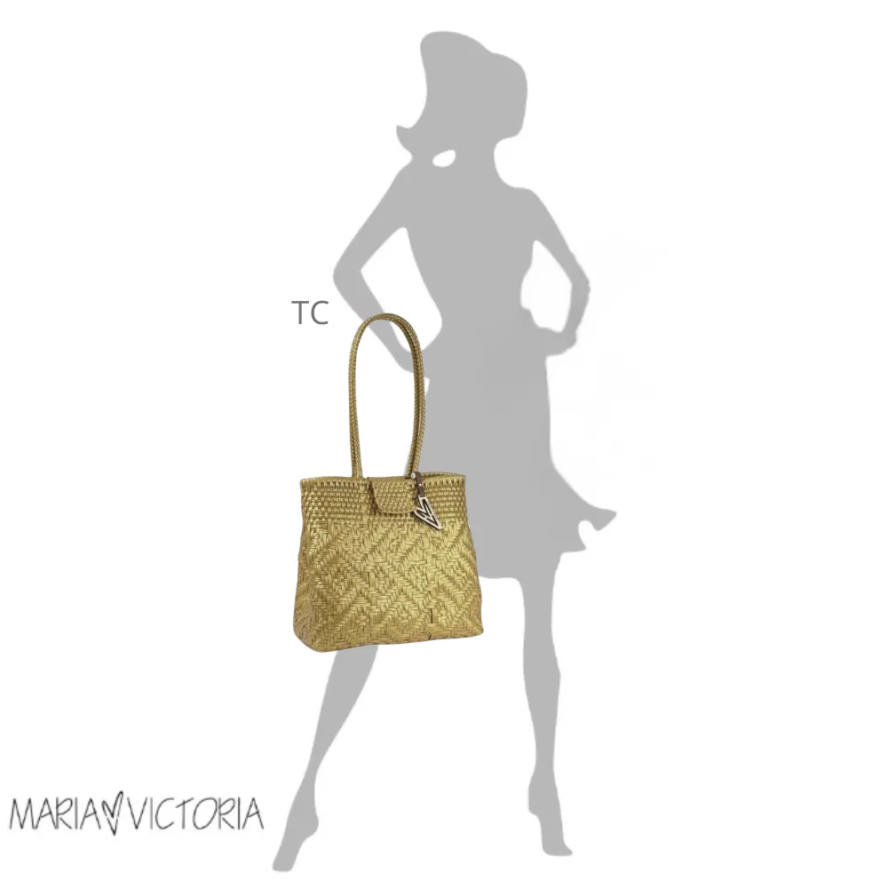 Maria Victoria | Glow MGD TC | Upcycled, Handwoven, Shoulder Bag