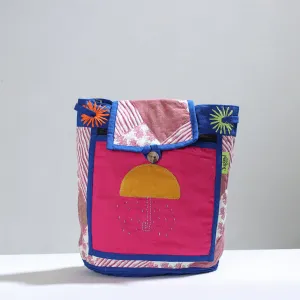 Multicolor - Jugaad Patchwork Handmade Pithu Bag 82