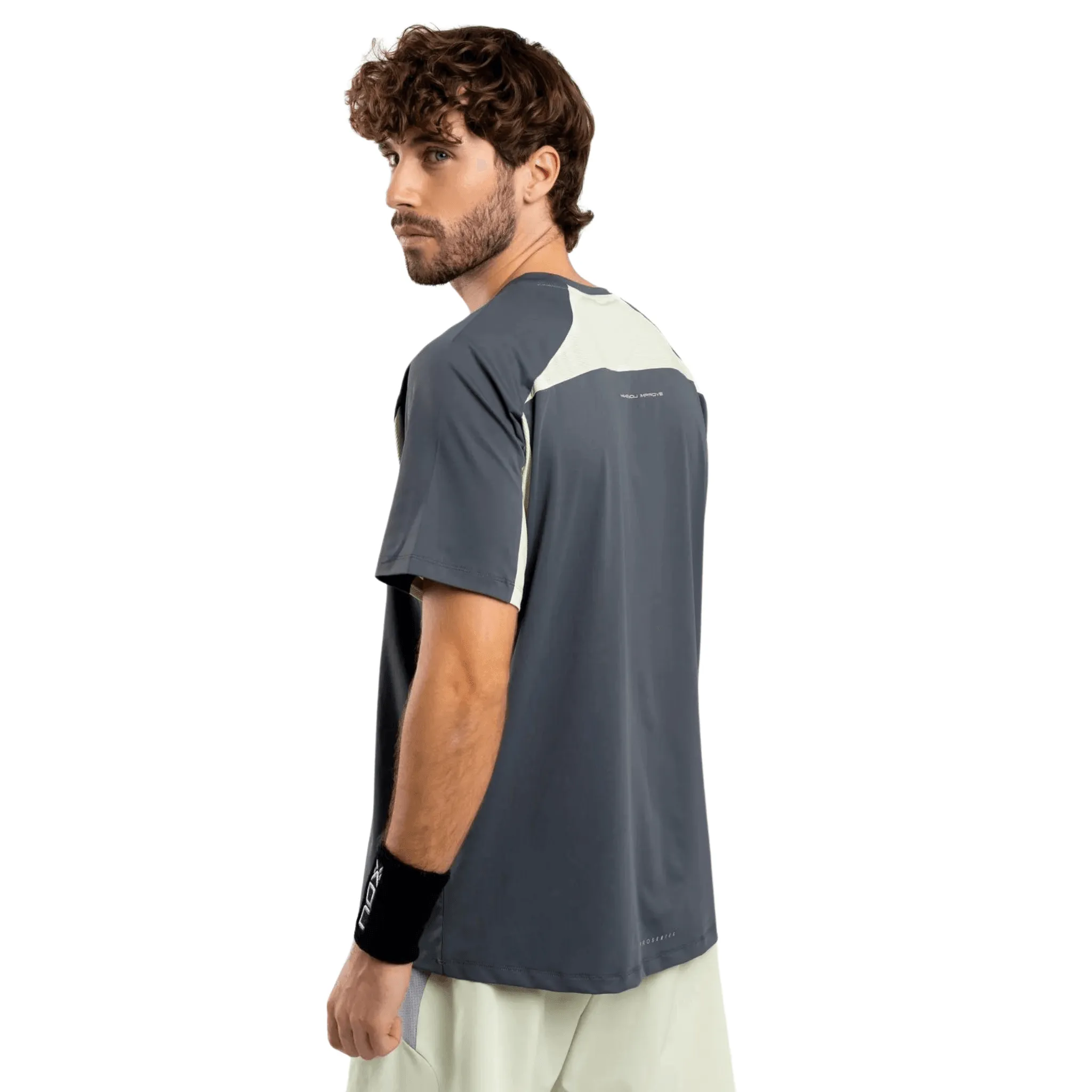 NOX Pro Charcoal Gray Men's Padel T-Shirt