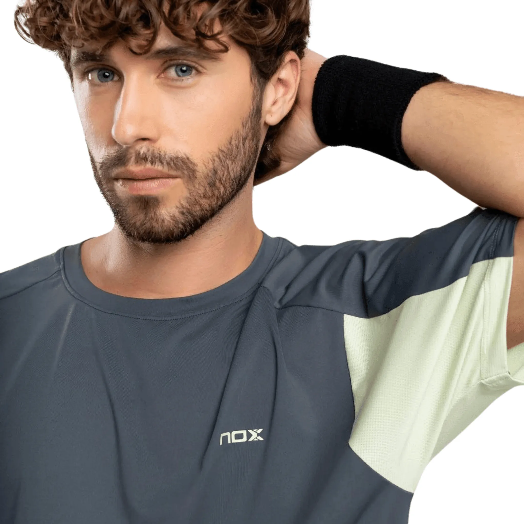 NOX Pro Charcoal Gray Men's Padel T-Shirt