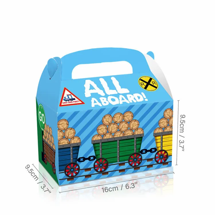 Party Favor Box | All Aboard Train | 12 Pcs