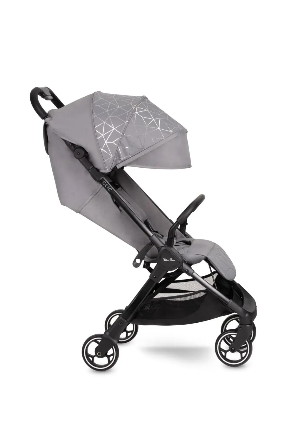 Silver Cross Clic Stroller with Raincover - Grey