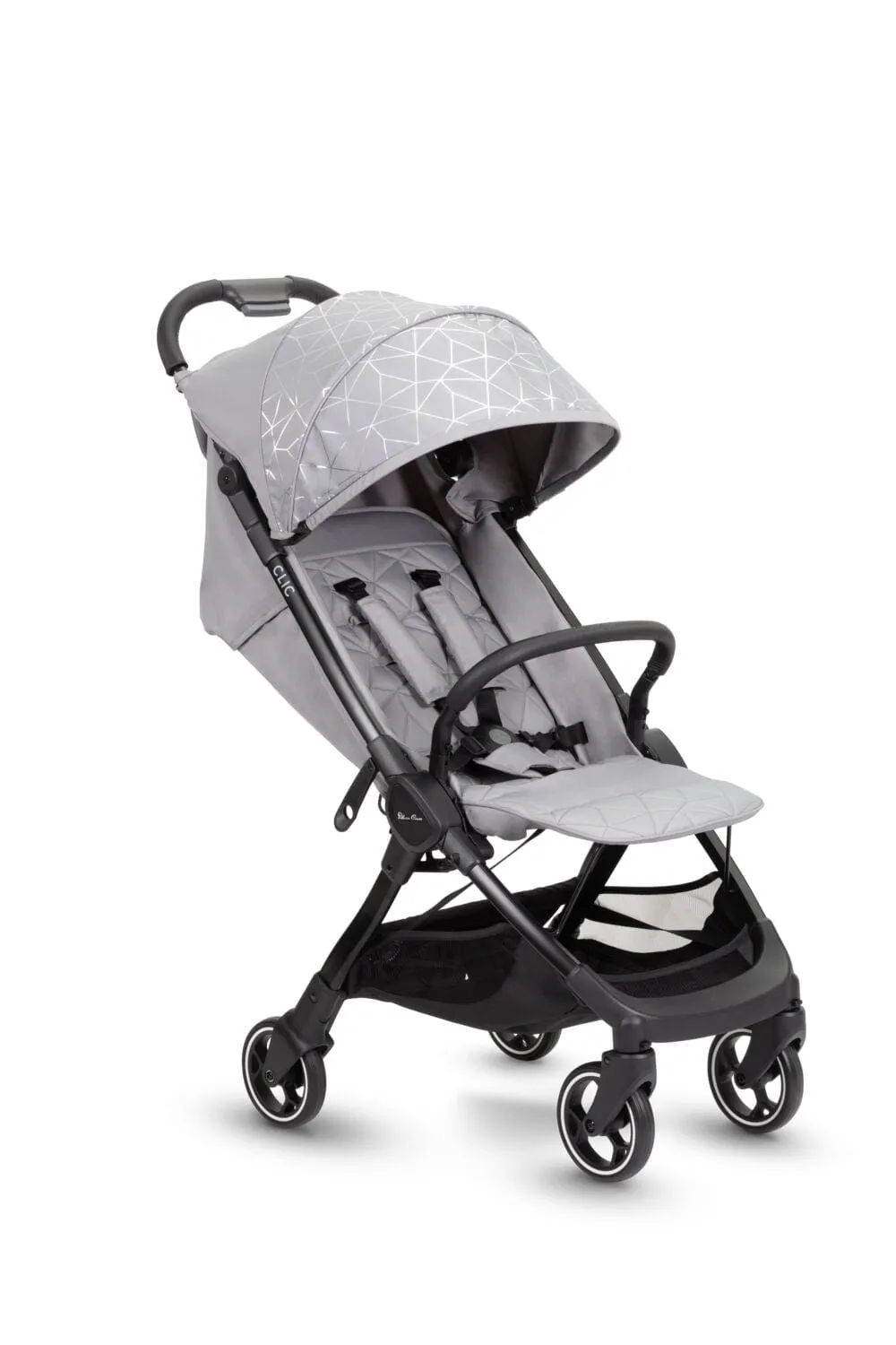 Silver Cross Clic Stroller with Raincover - Grey