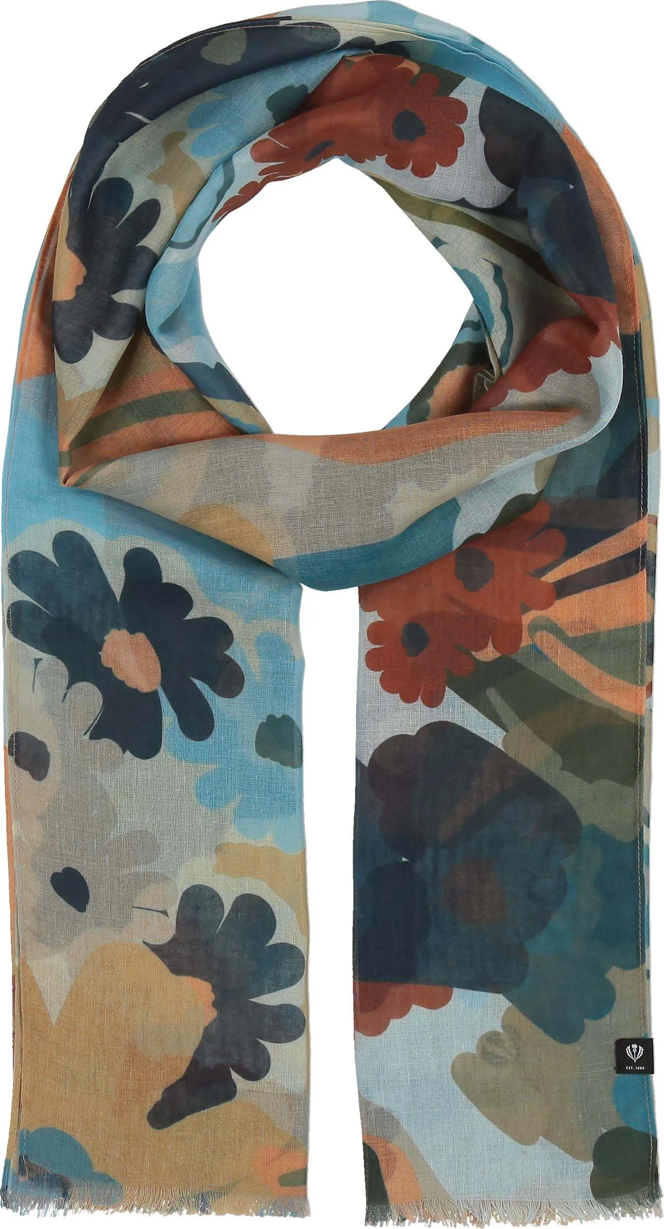 Sustainability Edition Retro Flowers Recycled Scarf