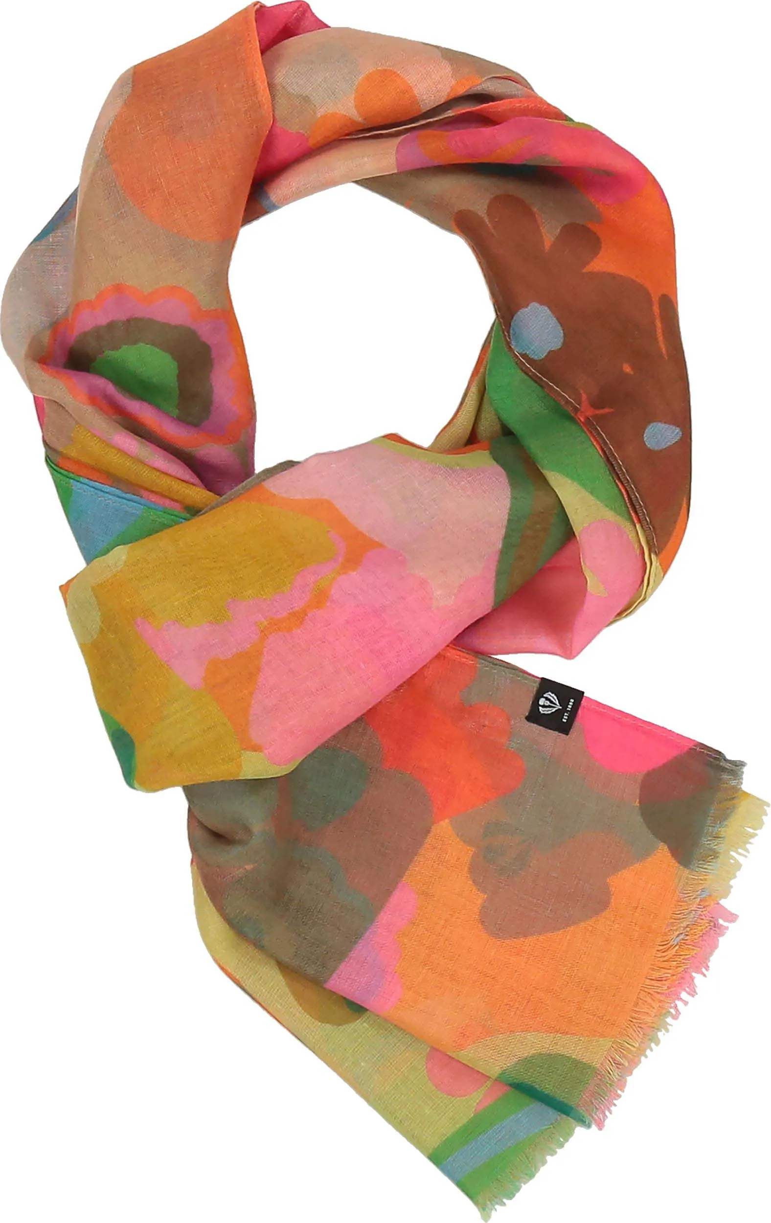 Sustainability Edition Retro Flowers Recycled Scarf