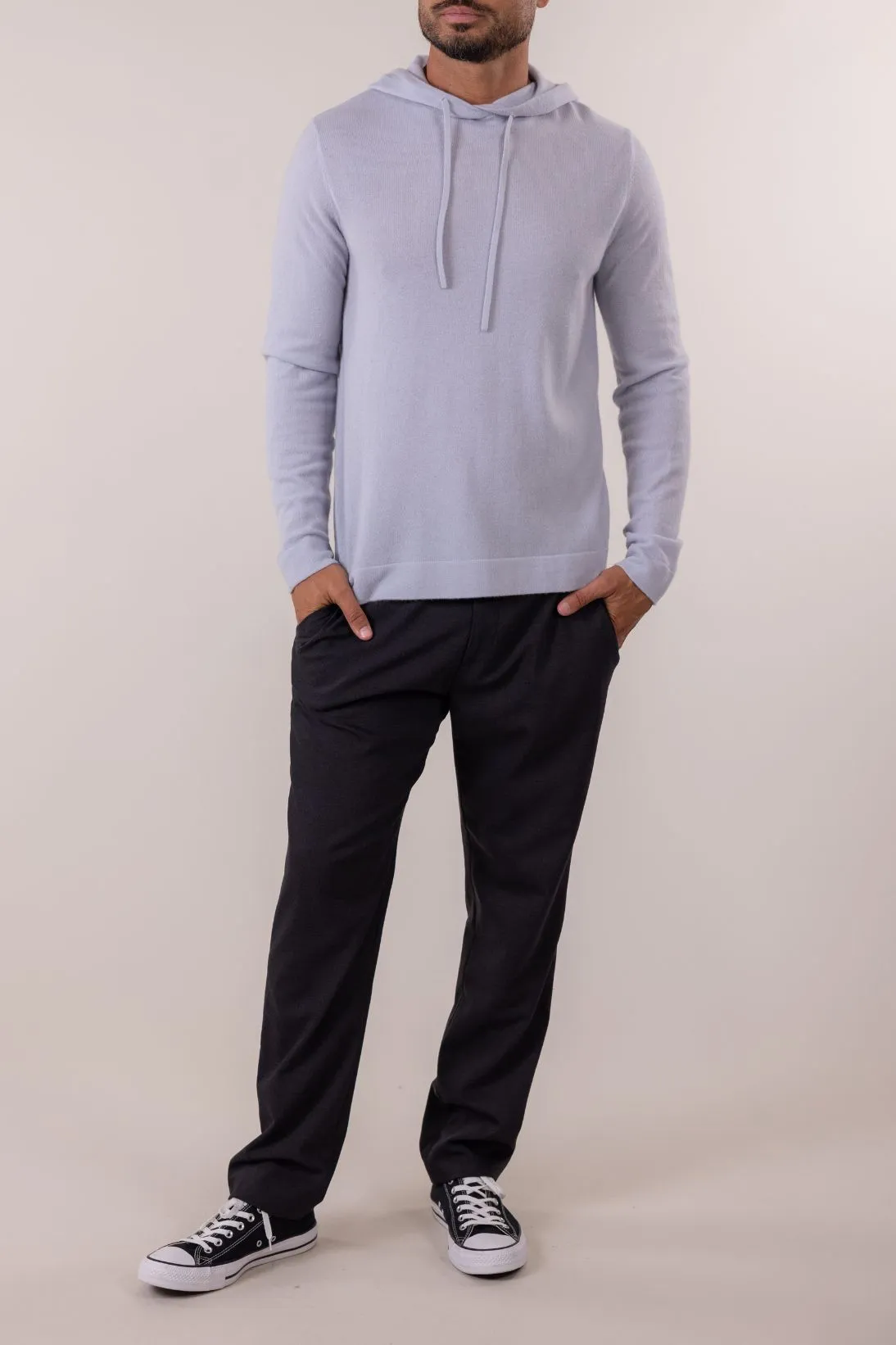 SUSTAINABLE CASHMERE HOODIE PULLOVER