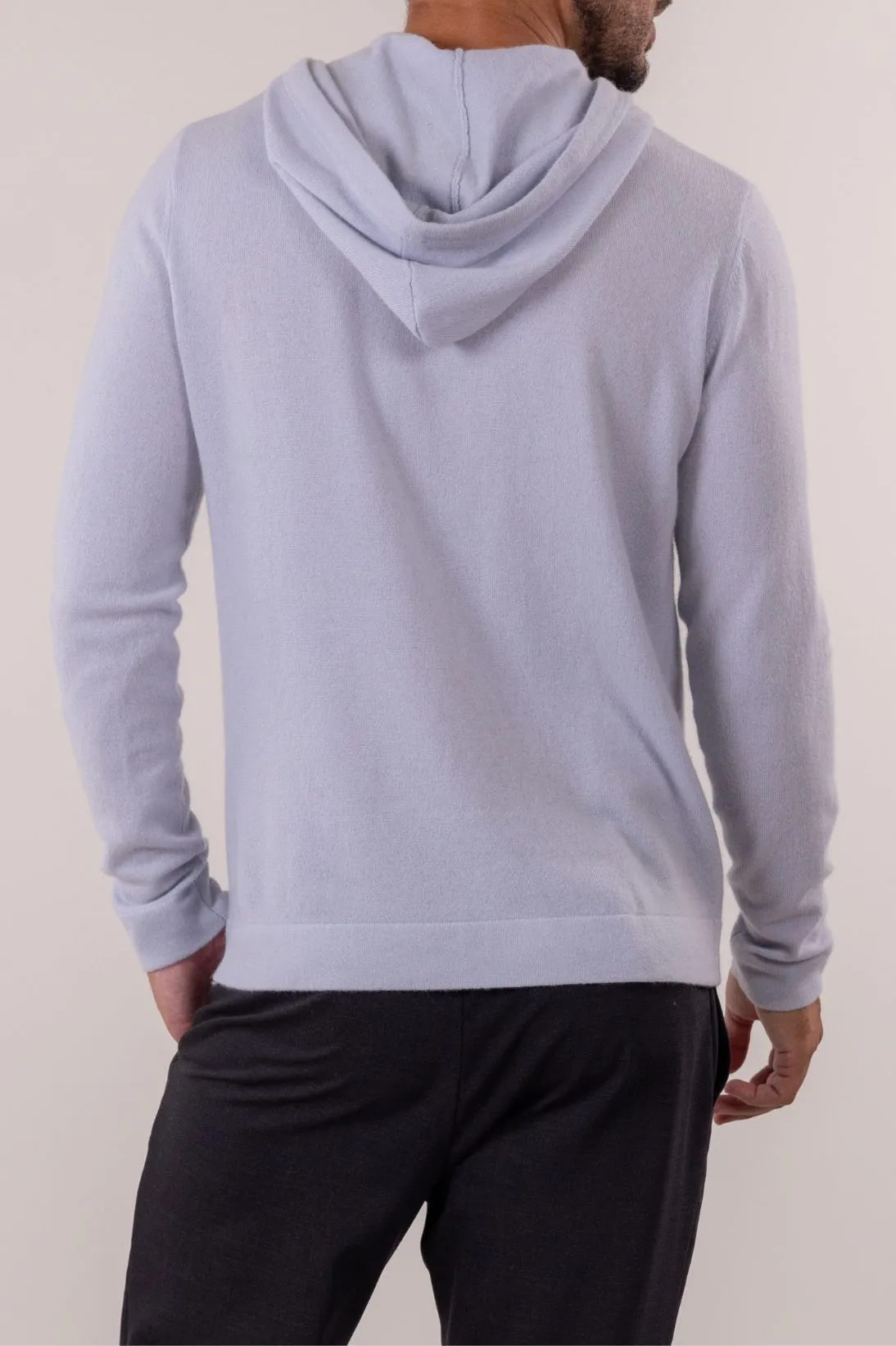 SUSTAINABLE CASHMERE HOODIE PULLOVER