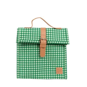 The Somewhere Co. Insulated Lunch Satchel - Green Gingham