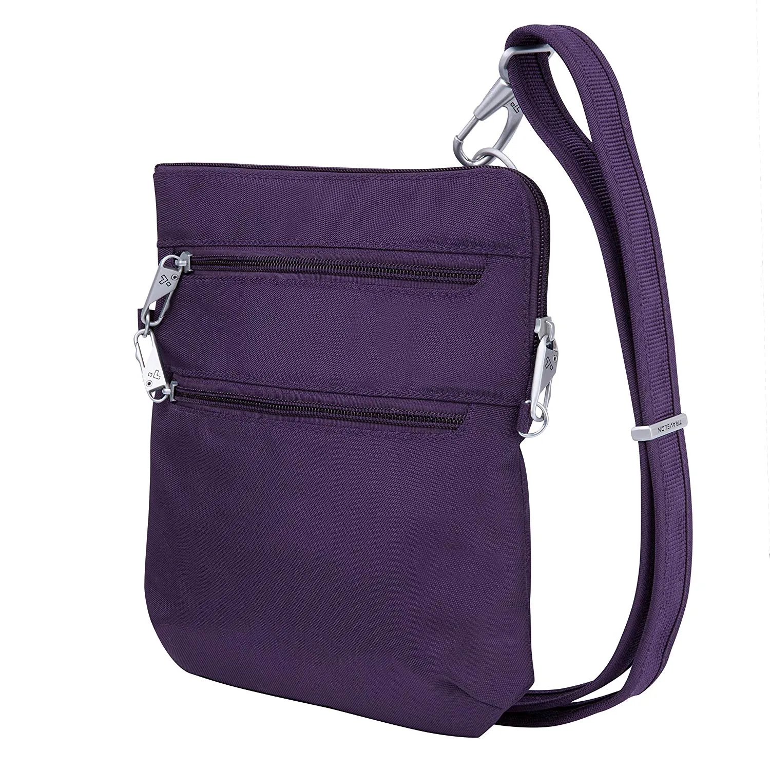 Travelon Anti-Theft Classic Slim Double Zip Crossbody